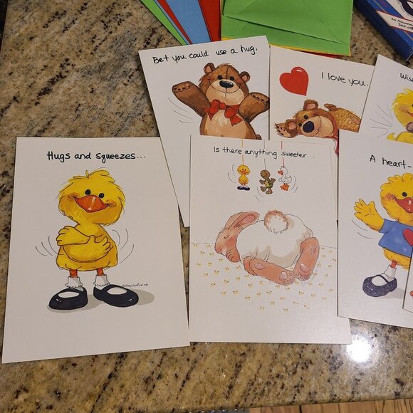 Vtg Lot 10 Suzy Zoo Greeting Birthday Cards New Old Stock Colorful Envelopes 80s - Picture 2 of 12